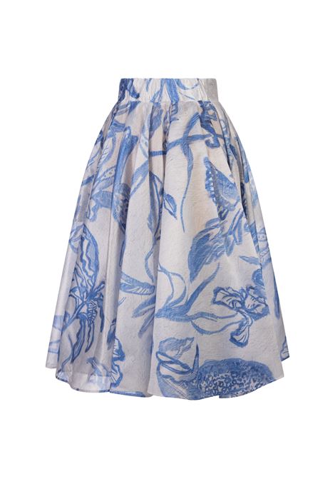 Gonna a Ruota Con Stampa Natura Blu STELLA JEAN | SS25SJG255D020